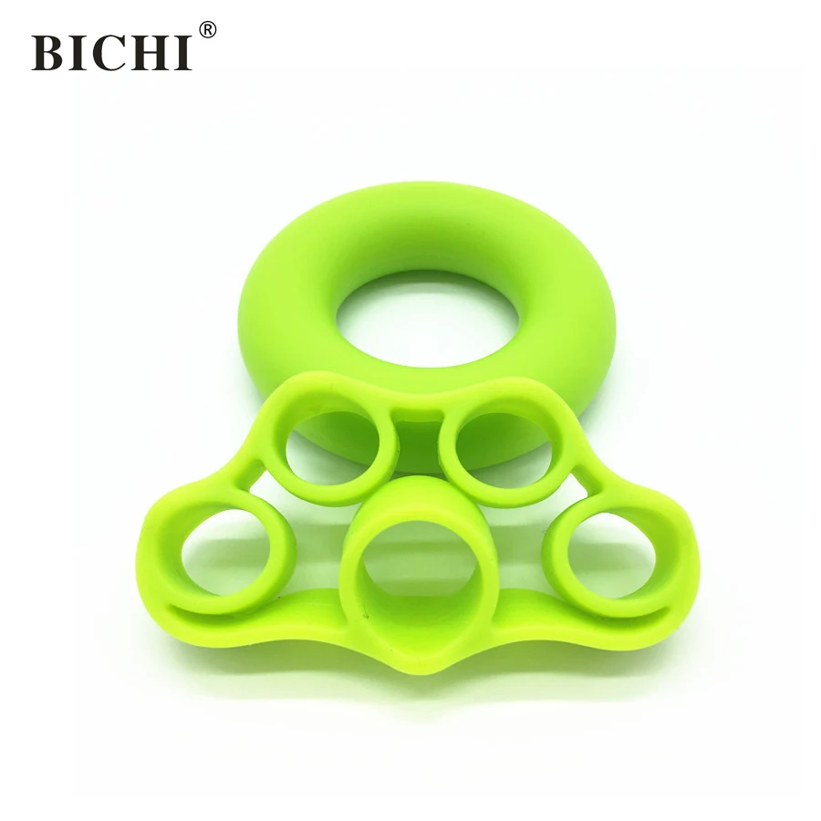 BICHI 2pcs 30-50LB Silicone Grip Ring Hand Finger Trainer Exercise Gym Fitness Puller Exerciser | Спорт и развлечения