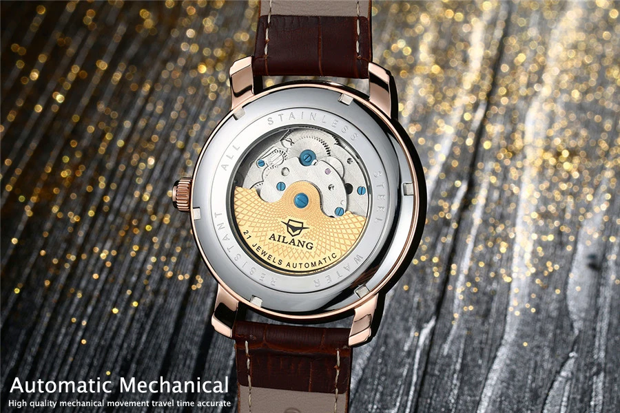 Часы Tourbillon Мужские деловые повседневные автоматические механические военные