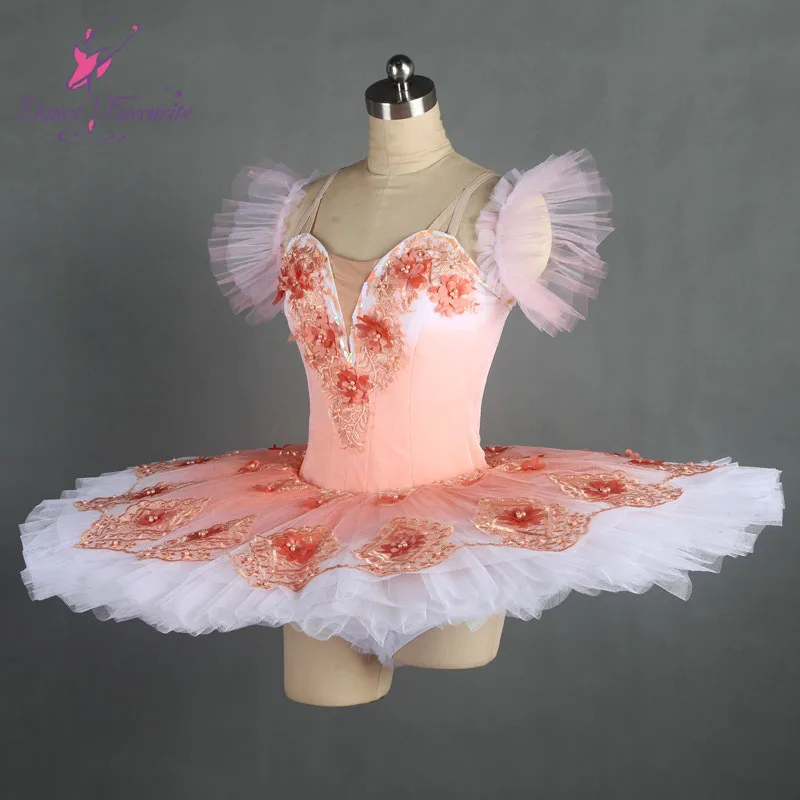 Изумительный розовый костюм для профессиональных танцев балетная пачка