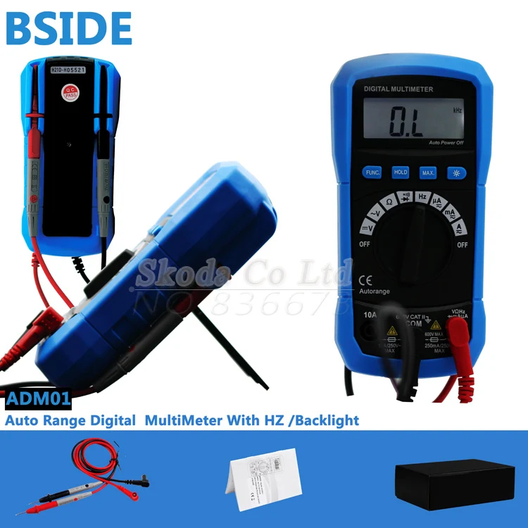 Бесплатная доставка ADM01 небольшой автоматический Диапазон мультиметр + частота