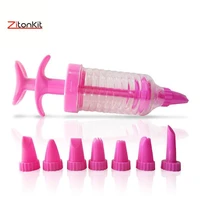 8pcsset nozzles icing piping cream gun syringe tips set for cake decorating cooking tool kitchen accosseries baking tools