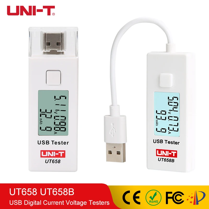 UNI T тестер USB цифровой напряжения тока монитор измеритель емкости макс. 9 В 3A