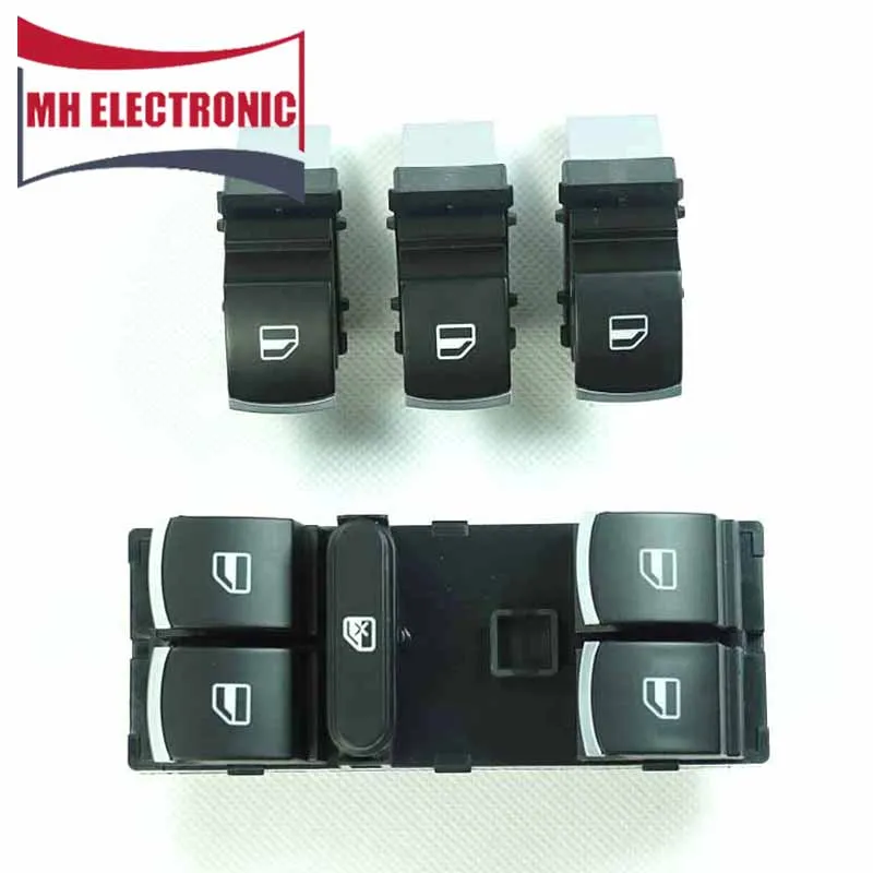 MH Electronic 4 шт. электрическая кнопка питания переключатель окна 5ND 959 857 855 для VW Golf MK5 6