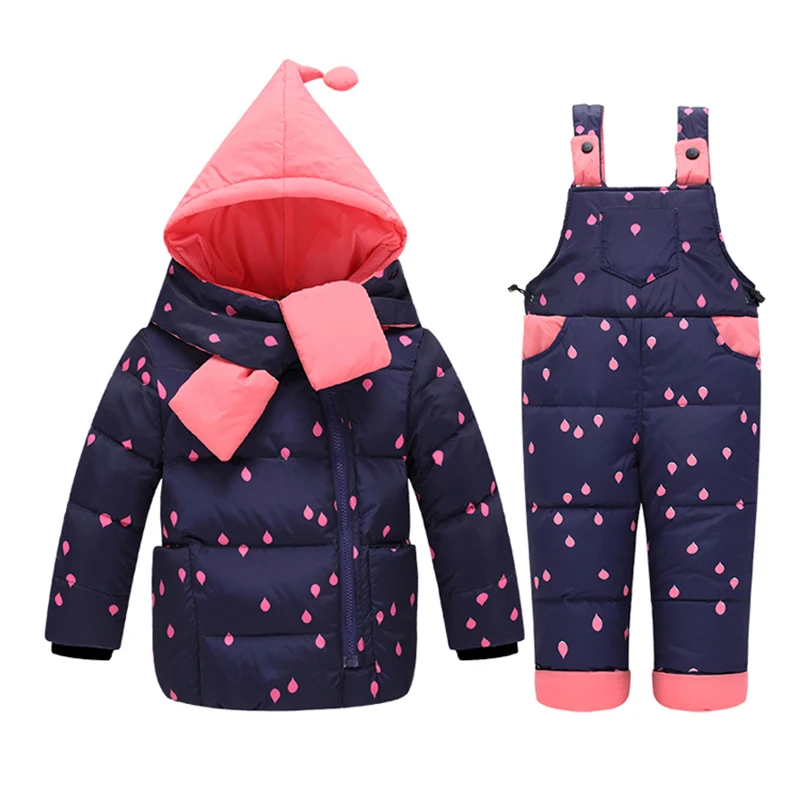 Newbron Baby Boy Одежда Наборы Зимние Детские Snowsuit Детская Вниз куртка Комбинезоны