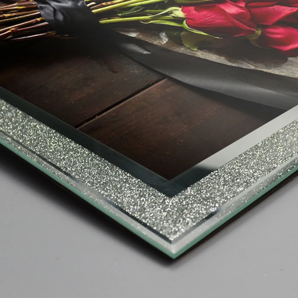Giftgarden 8x1" Стекло рамки для фотографий с серебристой стороной изображение наборы фото-рамок дома DecorTable украшения, набор из 2 шт