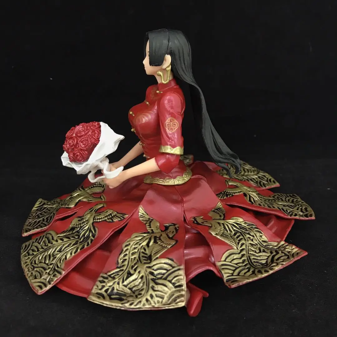 Новое Аниме One Piece Glitter & Glamours Boa Hancock красное кимоно свадебное Ver PVC Brinquedos модель