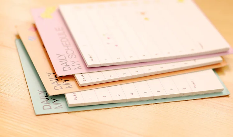 1 шт. Южно-корейские канцелярские принадлежности Еженедельный план Post-it ежедневный план Блокнот N Times Memo листы планировщик наклейки Kawaii Наклейки