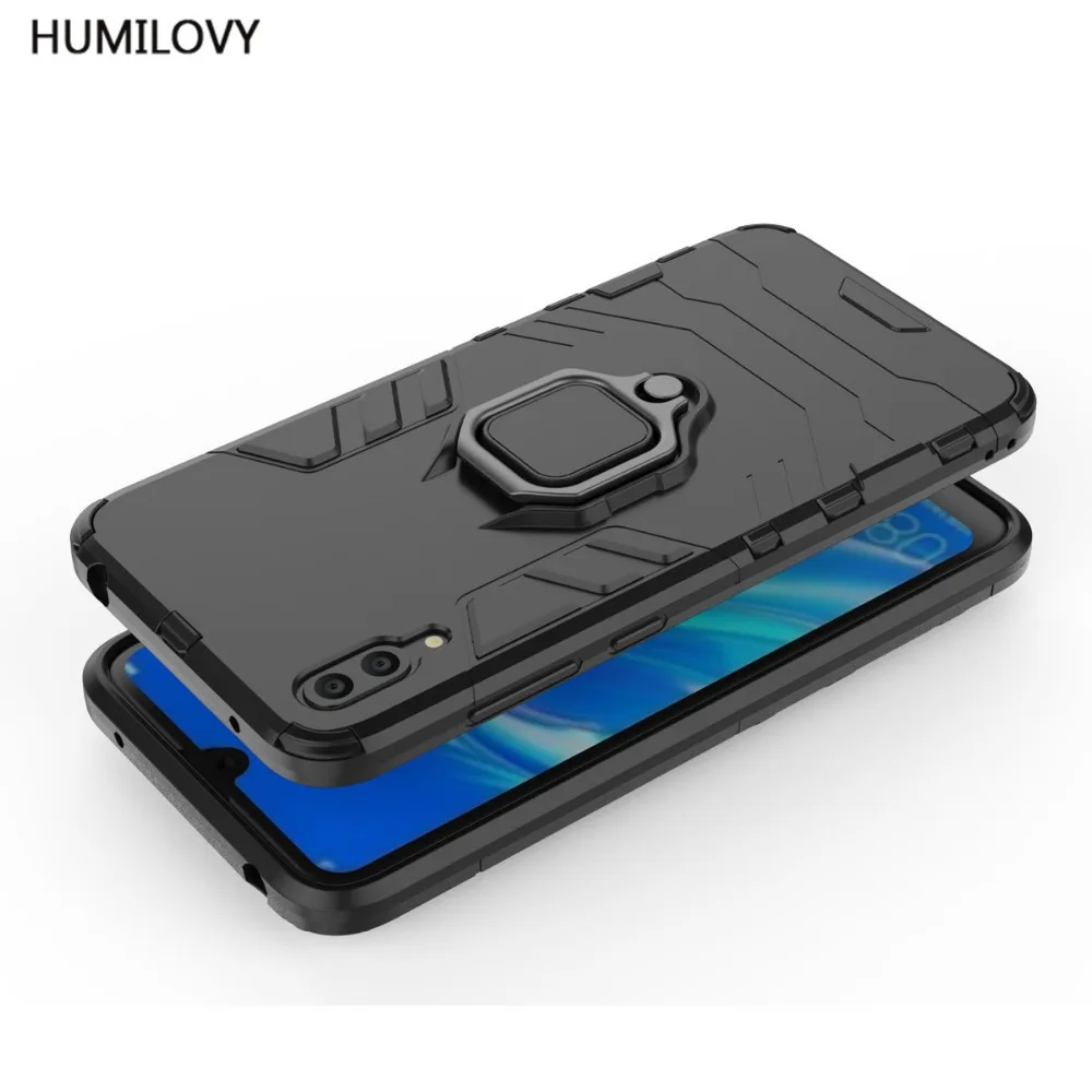 For Huawei Y7 Pro 2019 Case Enjoy 9 Car Holder Magnetic Suction Ring Bracket Armor Cover Capa | Мобильные телефоны и