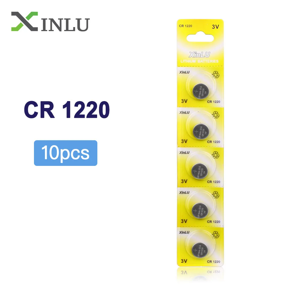 Кнопочные батареи CR1220 Литиевые Батарейки DL1220 BR1220 LM1220 3 в CR 1220 для часов