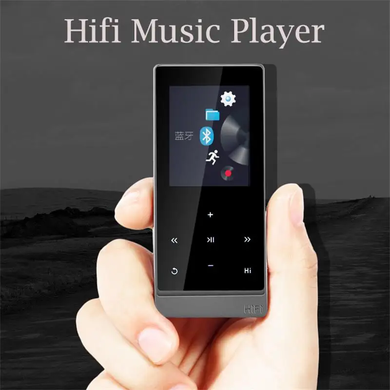 Спортивные Bluetooth 4 0 MP3 плеер сенсорные кнопки с подсветкой 8 Гб hi fi звук диктофоном