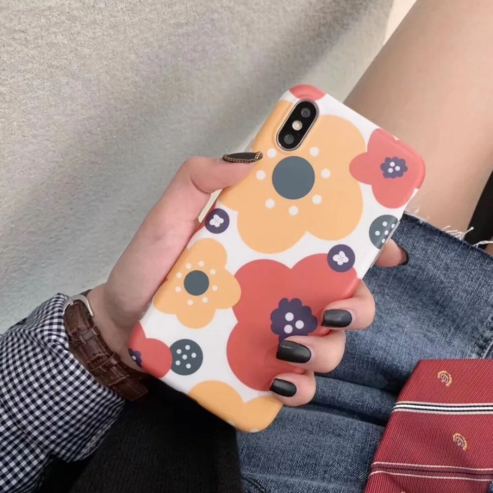Ourpho INS Модный чехол для iPhone X XR XS MAX в стиле ретро с принтом 6 6s 7 8 plus|Чехлы-накладки| |