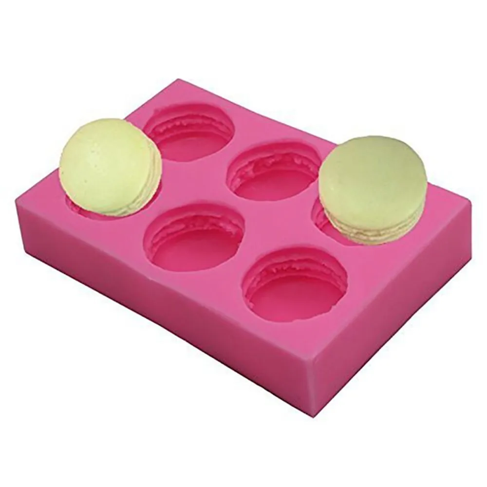 

1Pcs 6 Hole Hamburger Silicone Cake Mould 3D Macaron Mold Soap Mold Cake Decorating Tools Chocolate Mold Baking Tools Cake Tools