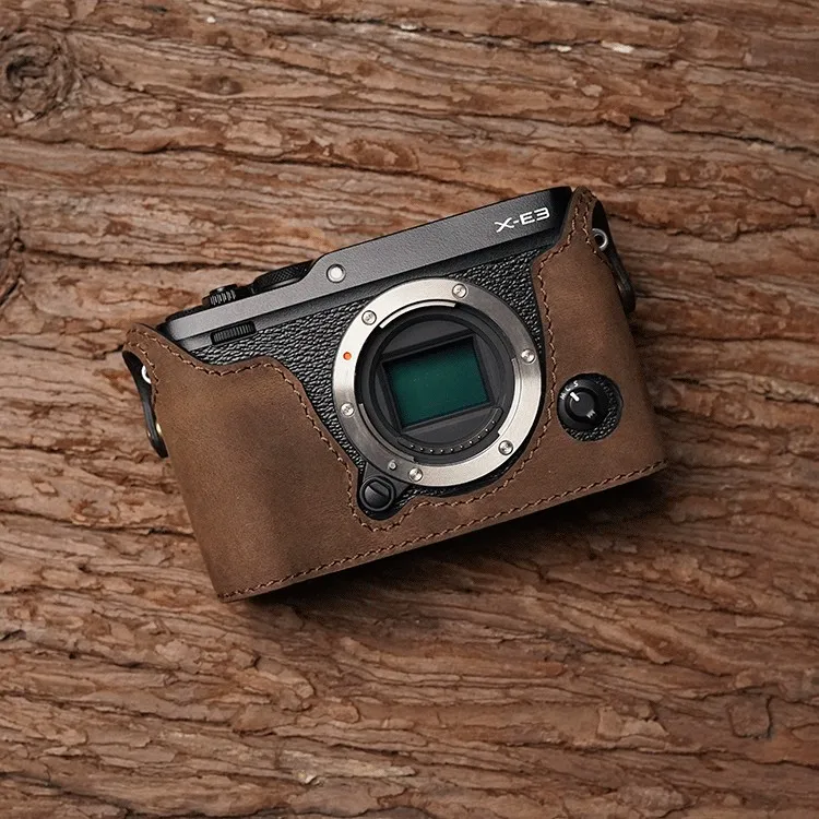 Mr. Stone чехол для камеры ручной работы для Fuji Fujifilm XE3 X-E3 из натуральной кожи половина крышки открывающийся аккумулятор