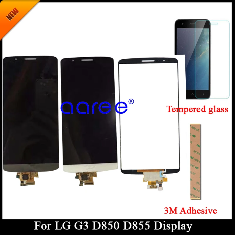 100% протестированный ЖК-дисплей для LG G3 D850 LCD D855 дисплей ЖК-экран сенсорный