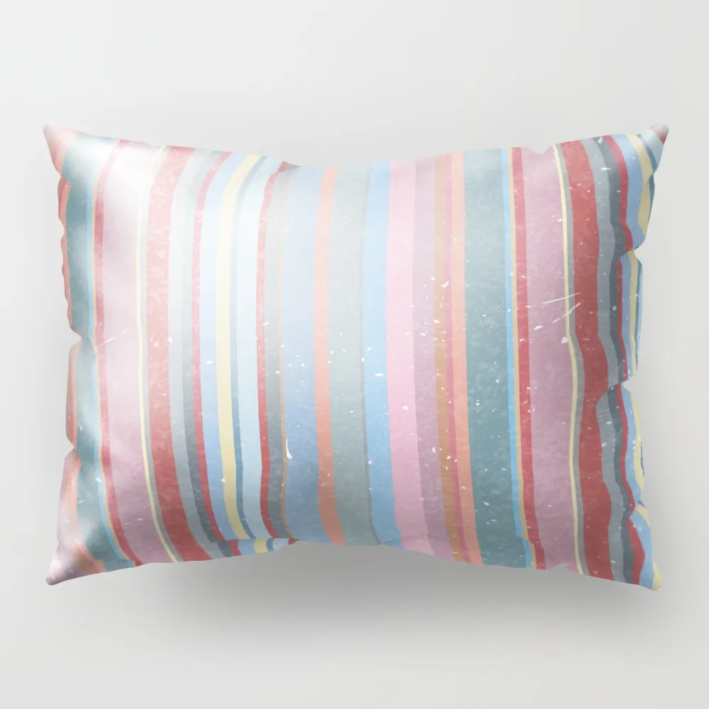 Цветная Геометрическая прямоугольная наволочка для декоративных подушек Чехлы