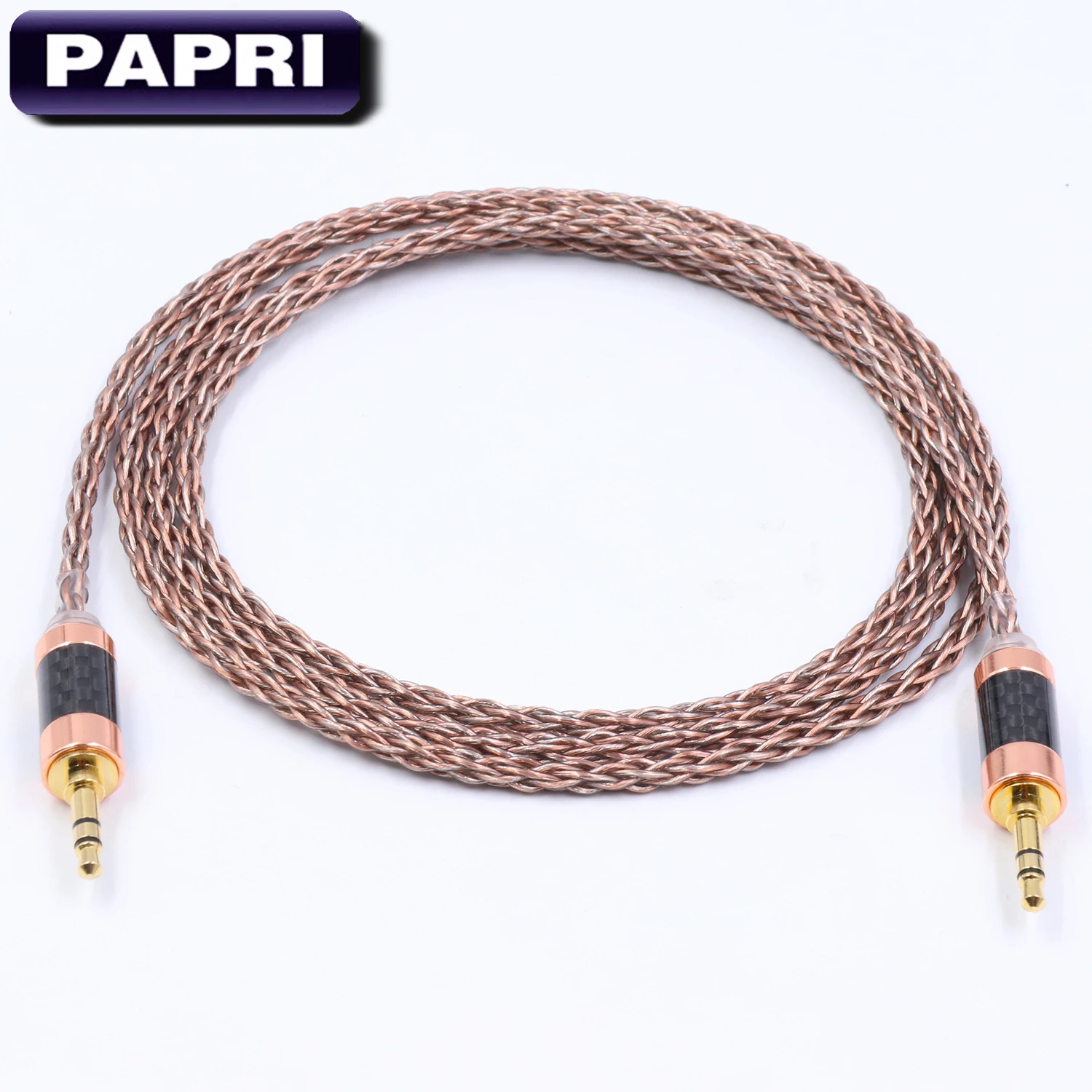 PAPRI DIY AUX наушники кабель штекер аудио ПВХ 6N OCC + посеребренные Hi Fi обновленные
