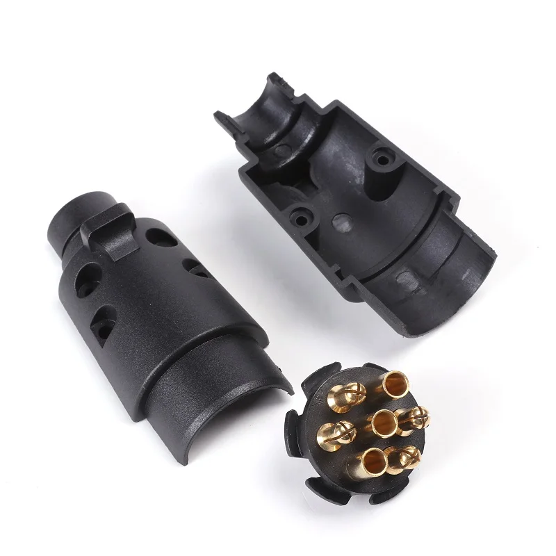 12 V 7 Pin пластиковый прицеп мужские вилки с 6 M pin прямой кабель для лодки караван