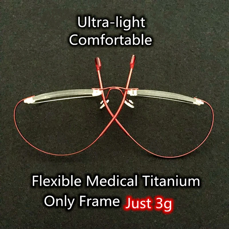 Fashion elegant pure titanium HD resin ultralight flexible comfortable rimless reading glasses men presbyopic eyeglasses women | Аксессуары