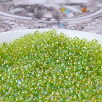 164 Light Green 1200 шт./лот 2 мм блестящее прозрачное семя бисер DIY 11/0 Стекло стеклярус для рукоделия ювелирных изделий швейных аксессуаров - Цвет: 164 Light Green