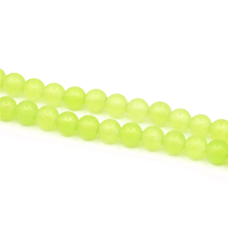 Accessory Ornament Multi Dimension Lemon Yellow Semi-precious Stone High-quality Round Translucent Beads 15inch Necklace | Украшения и