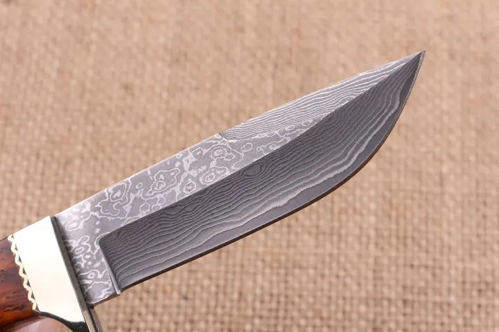 Коллекция Ножи для шашлыков Дамаск Охотничьи ножи палисандр ручки открытый