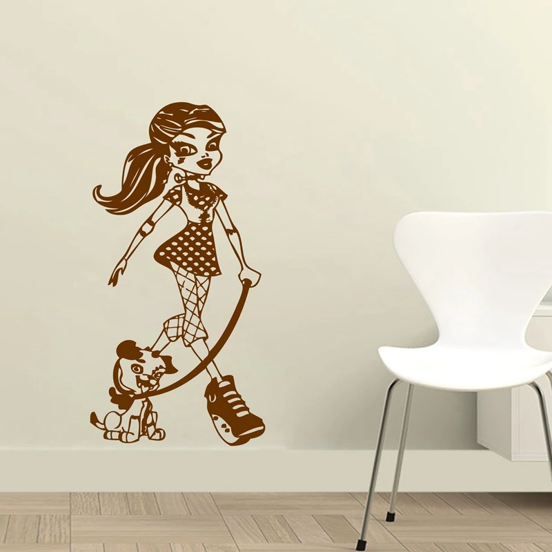 Креативная наклейка Monster High Frankie Stein большого размера виниловая на стену 60x118 см