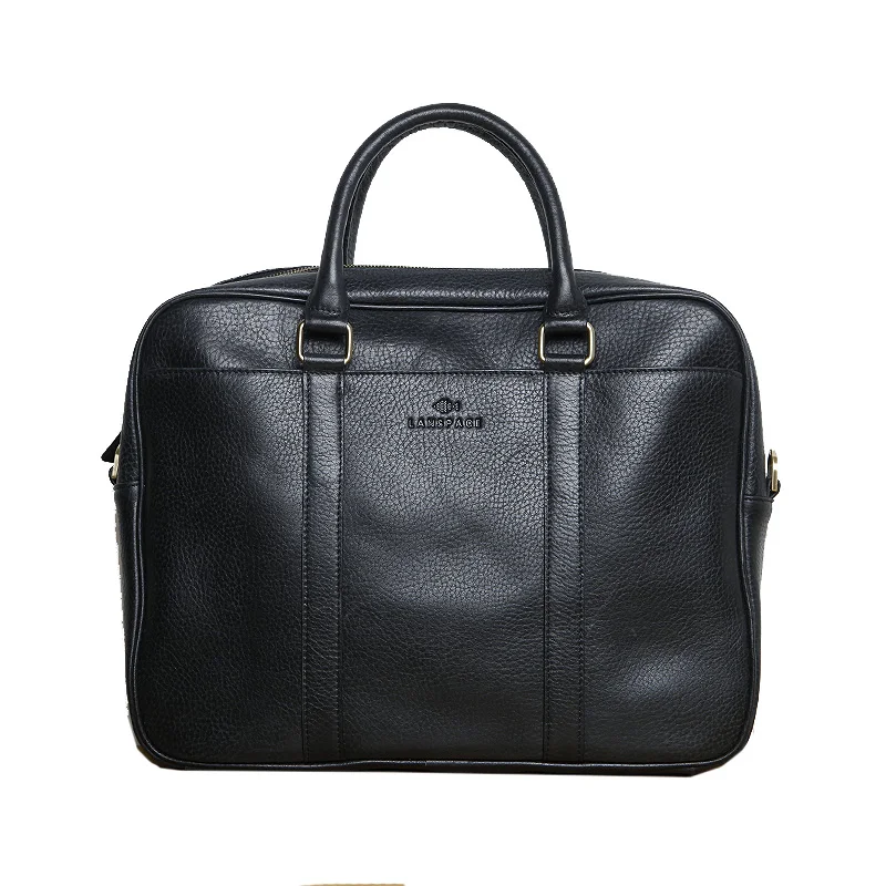 LANSPACE натуральная кожа Портфели для мужчин бренд высокого качества Мужская