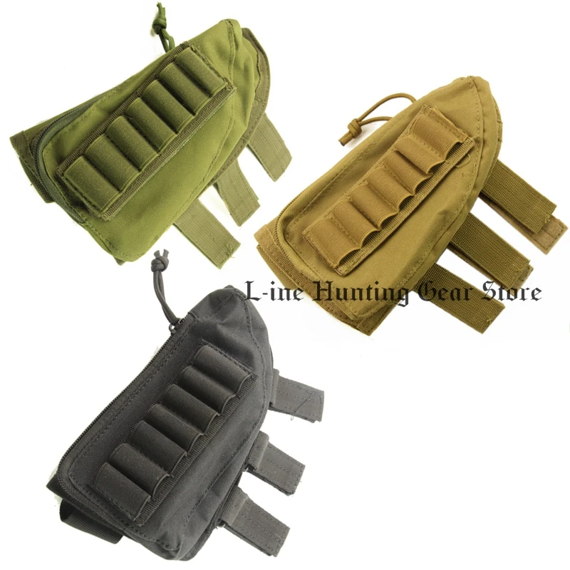 Тактический держатель для приклада Buttstock чехол патронов 7 ракушек + 5 чехлов