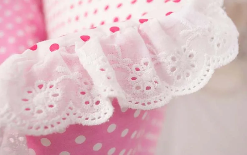 Элегантный розовый/синий горошек для питомцев щенков принцесс кровать собак