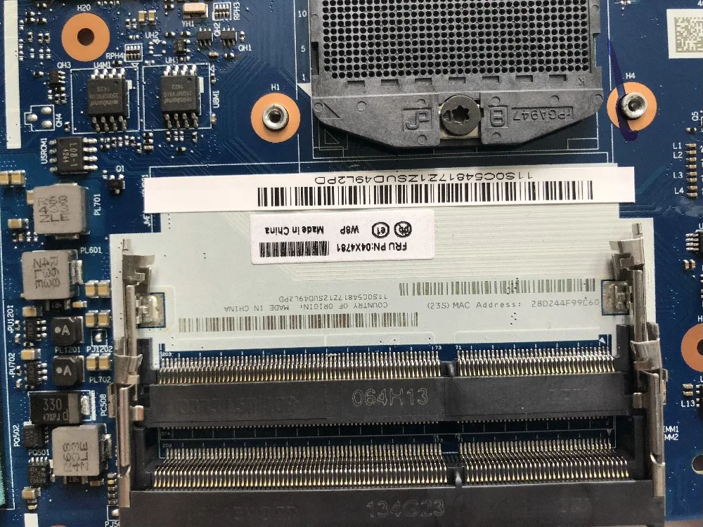Оригинальная материнская плата для Lenovo E540 AILE2 NM-A161 FRU PN:04X4781 VILE2 NS-A045 проверена