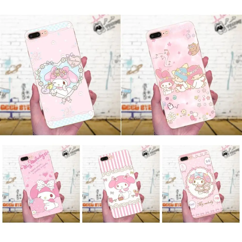 Симпатичные My Melody Little Twin Stars для Galaxy A3 A5 A7 On5 On7 2015 2016 2017 Grand Alpha G850 Core2 Prime S2