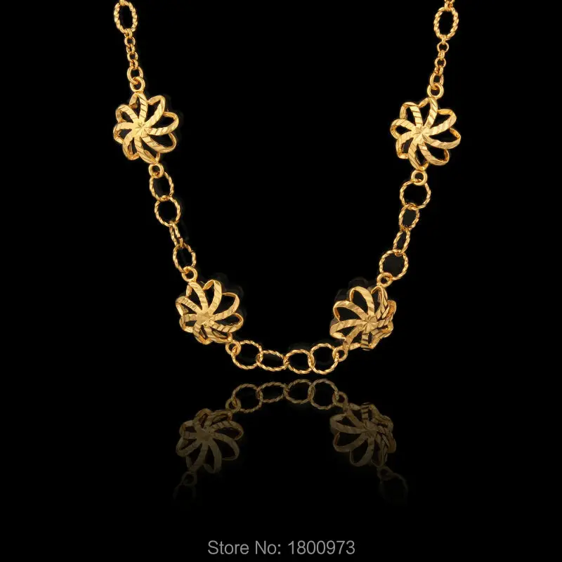 

New Brand Gold Color Necklaces Men Women Charm Necklace Jewelry Collares Accessories Free shipping
