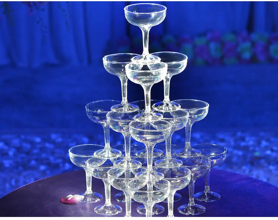 Upspirit 150 мл Акриловая флейта для шампанского, Коктейльная чашка, Sodas, бокал для вина, пива, тостов, пляжа, свадьбы, вечеринки, бара, KTV, посуда для напитков