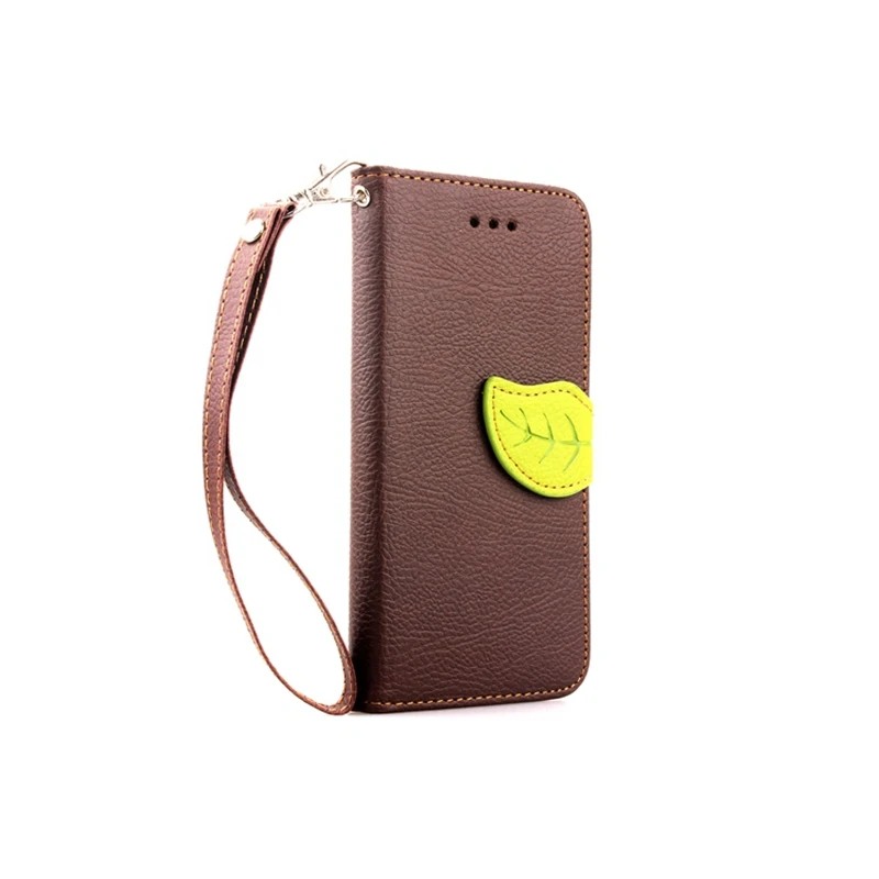 Лист застежка искусственная кожа чехол для iPhone 6 плюс с функцией стойки кошелек |