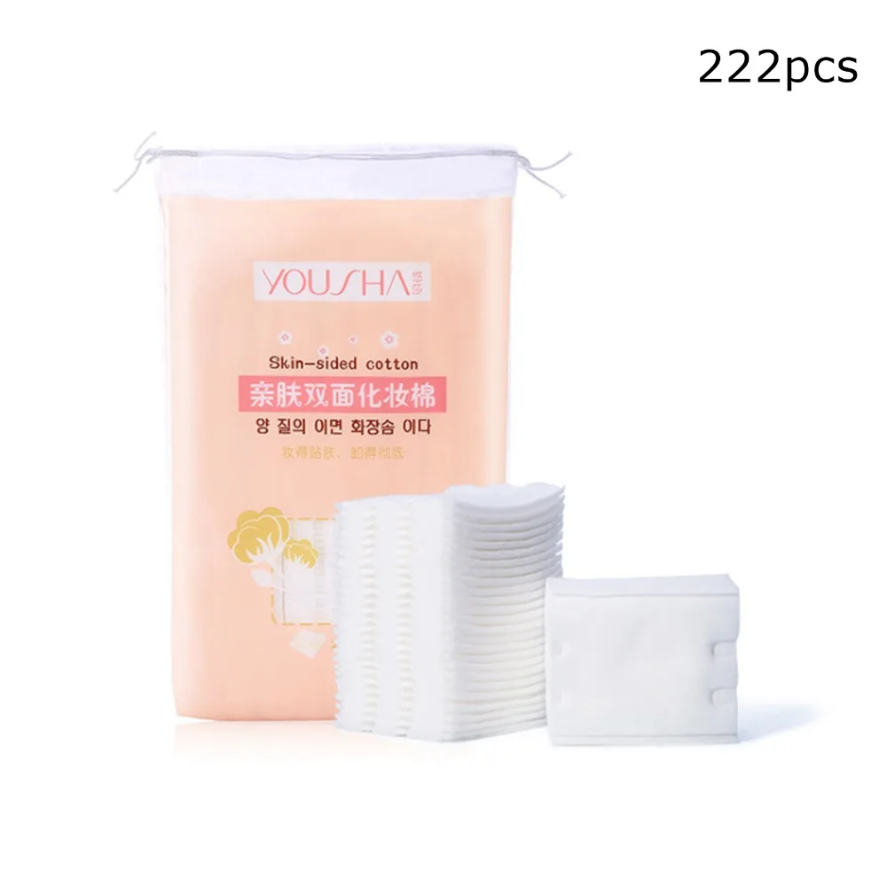 

222 бактериальные органические ватные диски для лица, средство для удаления лака для ногтей, косметическая салфетка, инструменты для макияжа...