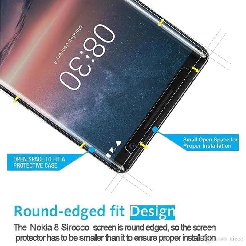 Защита экрана для Nokia 8 2018 закаленное стекло защиты телефона flim X6 X5 9 2 1 3 5 plus 6.16.1plus 6