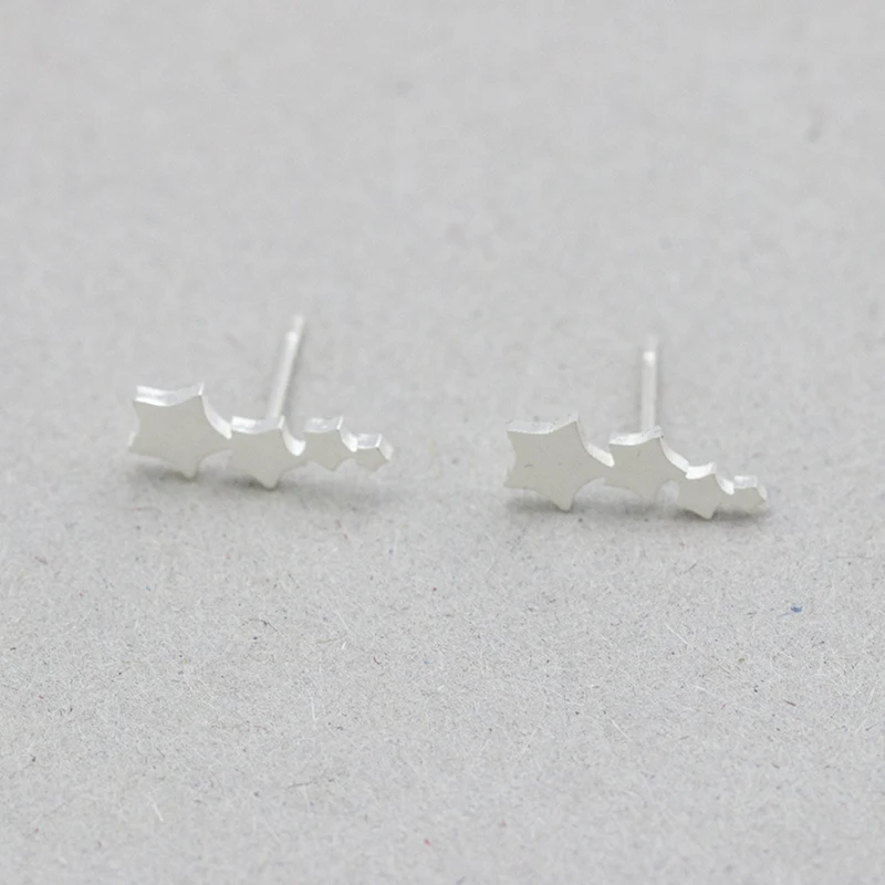 Творческий с принтами Вселенной космоса и звезд серьги гвоздики в форме сердца