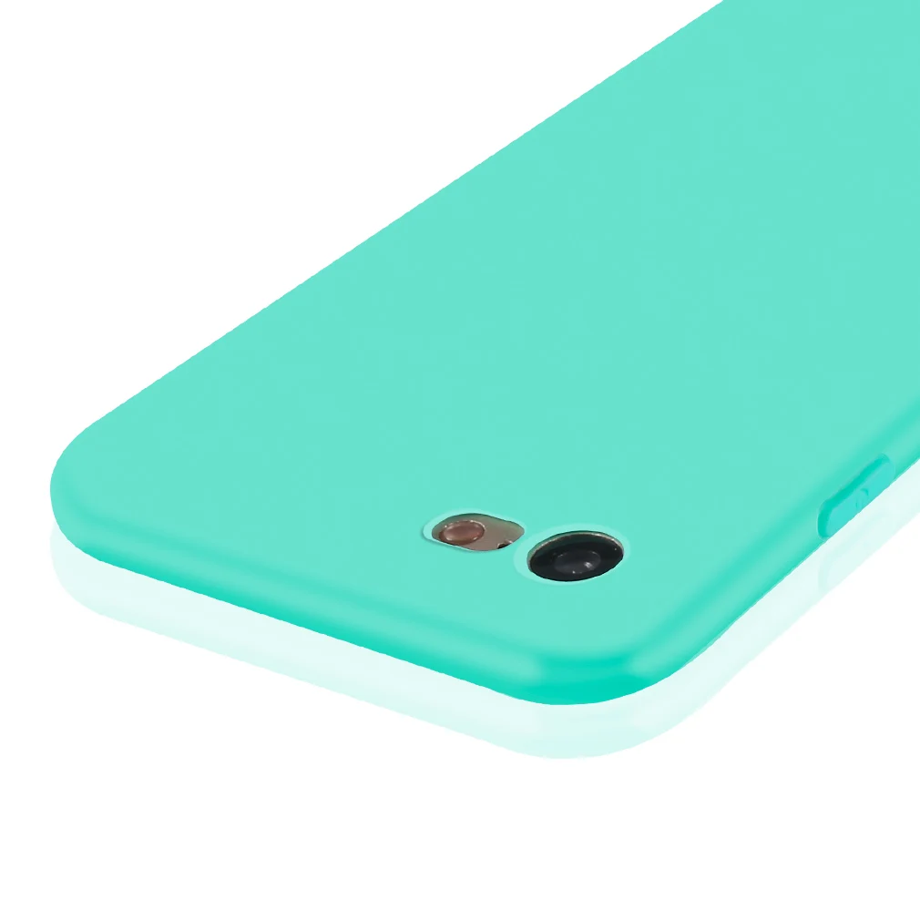 Силиконовый чехол для Iphone 7 8 Plus X 6 S Coque черный милый матовый из ТПУ мягкий ультра