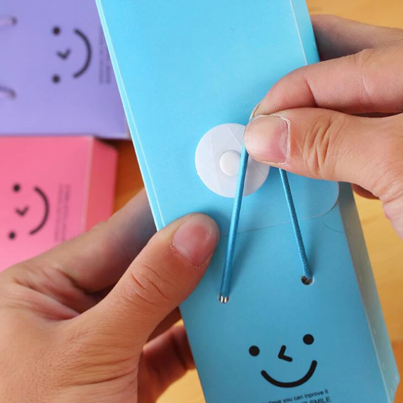 Творческий карамельный цвет Улыбка настроение пенал для карандашей ручка