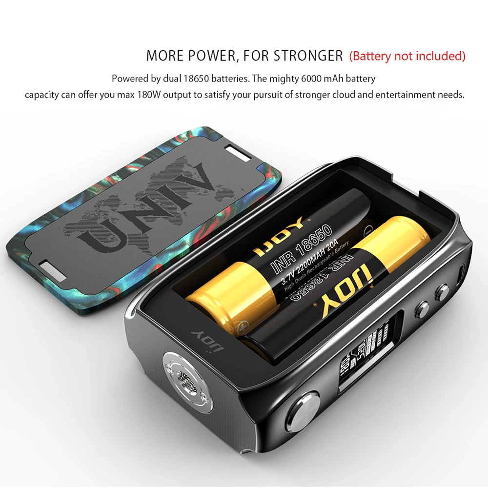 Оригинальный мод Ijoy SHOGUN UNIV mod 180 Вт функция TCR Двойной 18650 для бокса сигарет KATANA SUBOHM