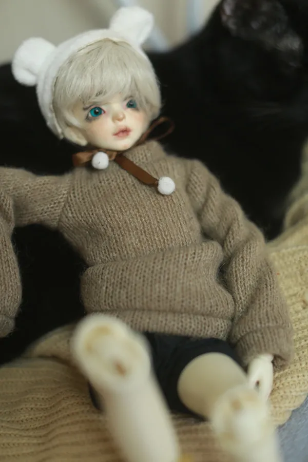 Одежда для кукол BJD толстый серый свитеры 1/3 1/4 DD аксессуары SD кукла одежда зимние