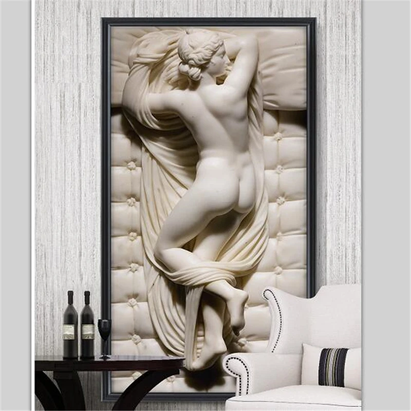 Обои beibehang на заказ 3d фотообои европейская HD 3D Трехмерная рельефная обнаженная