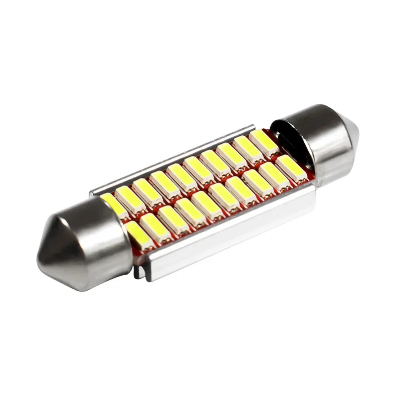 Новинка суперъяркая Светодиодная лампа CANBUS 39 мм 6413 C5W C10W SV8.5 20 SMD 4014 Автомобильная