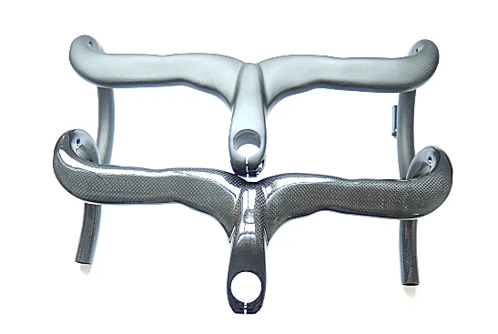 top T700 carbon fiber internal road handlebar (handlebar with stem )fork clamp diameter 28.6 MM bike parts bicycles | Спорт и