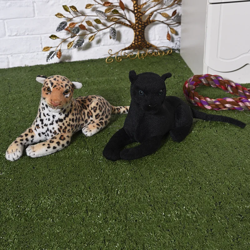 

small cute plush leopard toy simulation leopard doll gift about 30cm