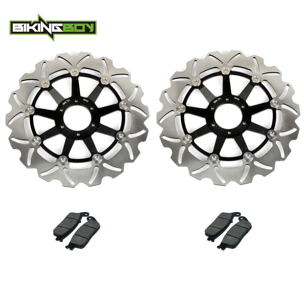 BIKINGBOY передние тормозные диски роторы колодки для HONDA CBR 600 F 1995 1996 1997 1998 CBR600 SuperSport F3