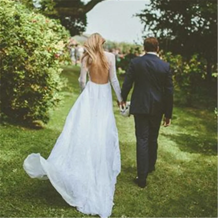 Романтические Кружева Свадебное Платье 2017 Сексуальная Спинки See Through Vestido De Noiva С