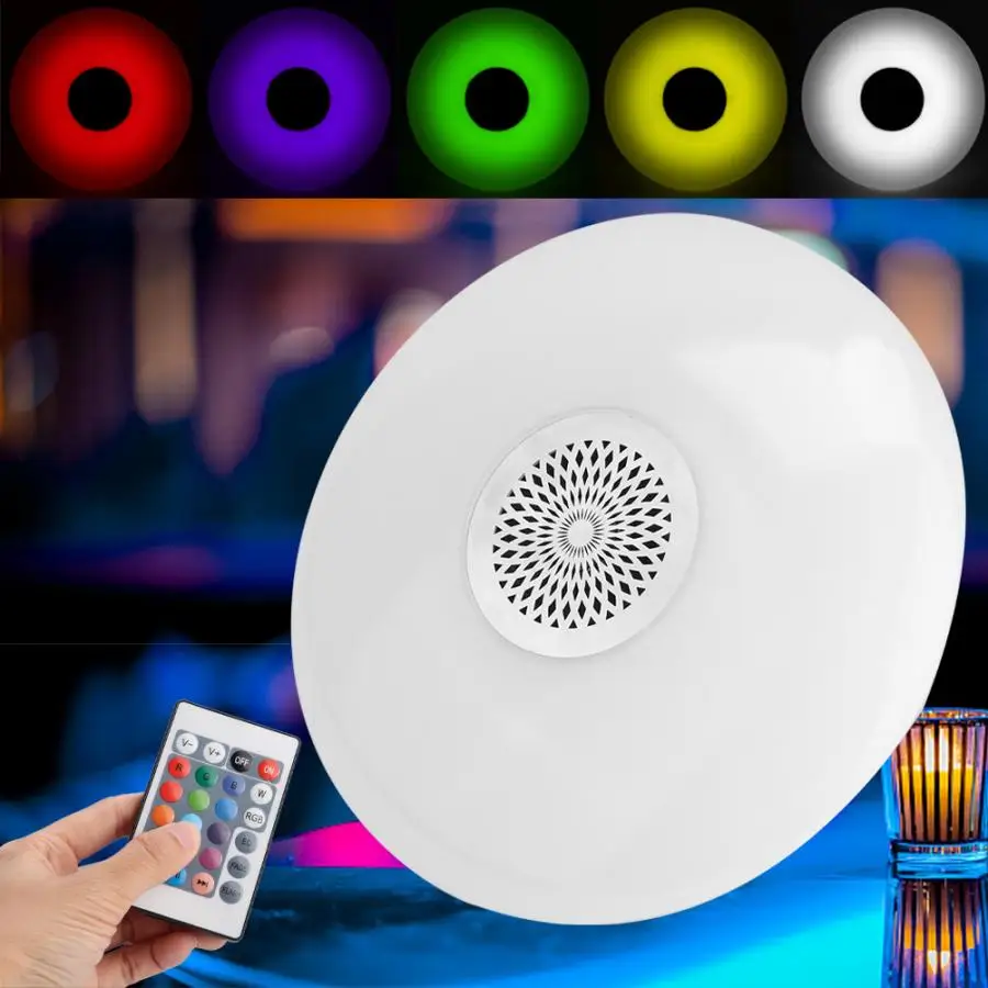 30W светодиоидная лампа с регулируемой яркостью E27 RGB + W светодиодный светильник