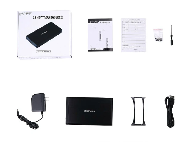 Acasis BA-06US 3,5 дюйма USB 3,0 SATA HDD внешний корпус 4 ТБ жесткий диск Дело Черный 10059TW высокое качество Алюминий сплав