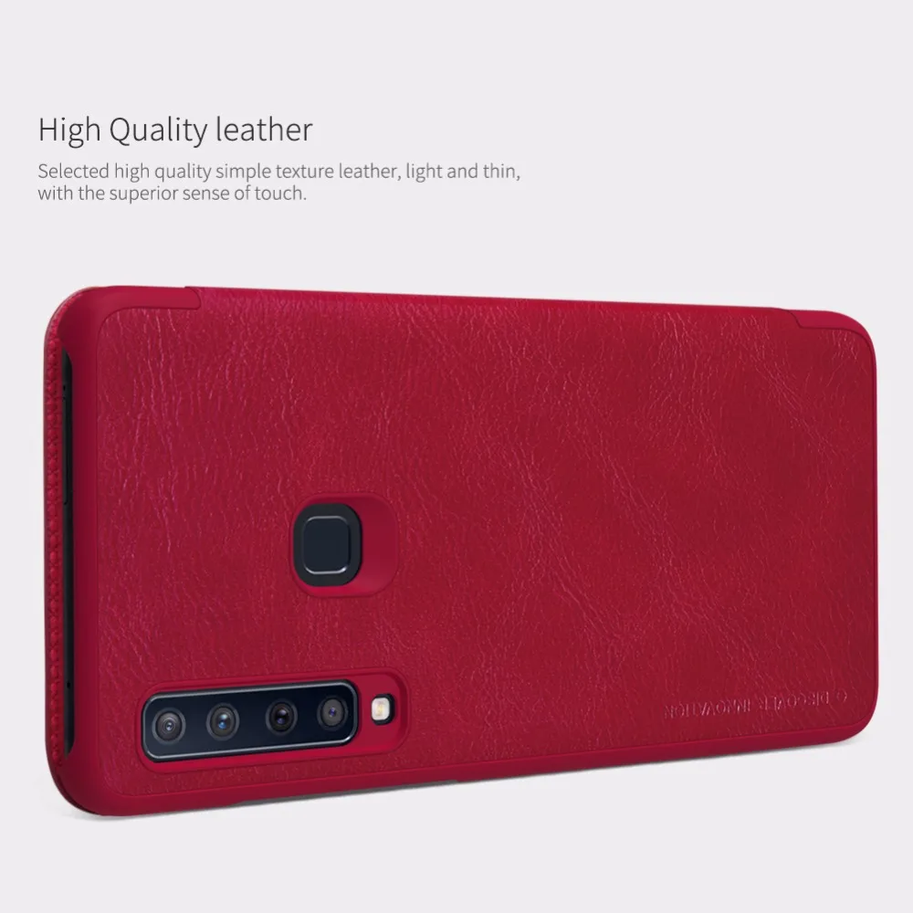 A9s Case for Samsung Galaxy NILLKIN Qin Business Flip Leather A9 2018 Card Slot Back Cover Phone | Мобильные телефоны и